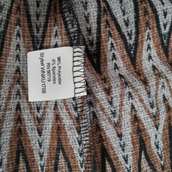 NOTATIONS WOMEN‎ SHORT SLEEVE PULLOVER TOP 2X NWT BROWN AND TAN - Picture 9 of 10